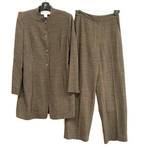 Rena Rowan Brown Pantsuit Set size 4